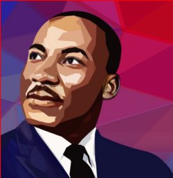 Image of Dr. King as posted on the King Center website